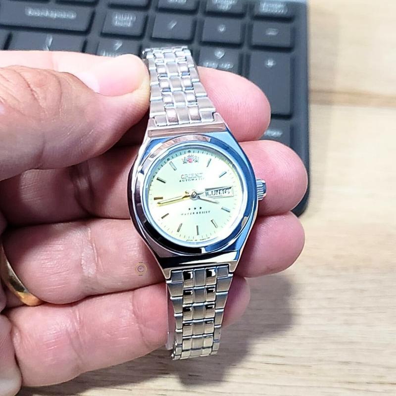 Relógio Orient Feminino Automático Mini Prateado 559WA1NH C1SX